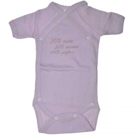 Body-uri fete - Body cu maneca scurta pentru fete Mini Bimbi BE0210, Mov