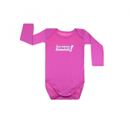 Îmbrăcăminte fete - Body cu maneca lunga pentru fete Mini Bimbi BMB-05F-92-cm, Fucsia