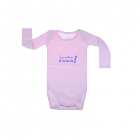 Îmbrăcăminte fete - Body cu maneca lunga pentru fete Mini Bimbi BMB-05RZ-98-cm, Roz