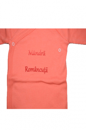 Body cu maneca lunga pentru fete Mini Bimbi BMBB3-P-62-cm, Rosu [2]