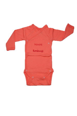 Îmbrăcăminte fete - Body cu maneca lunga pentru fete Mini Bimbi BMBB3-P-62-cm, Rosu