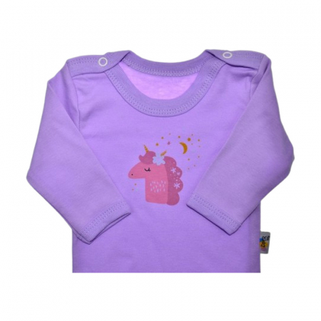Body cu maneca lunga, pentru fete, Mini Junior BD2908M, Mov [1]
