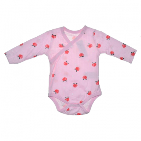 Îmbrăcăminte fete - Body cu maneca lunga pentru fete Mini Junior BDY-6MJ, Roz