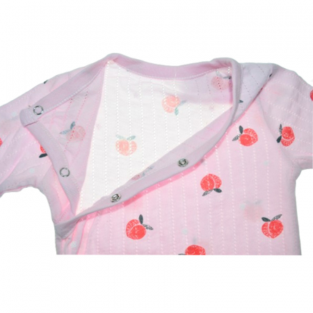 Body cu maneca lunga pentru fete Mini Junior BDY-6MJ, Roz [1]