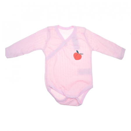 Îmbrăcăminte fete - Body cu maneca lunga pentru fete Mini Junior BDY-7MJ, Roz