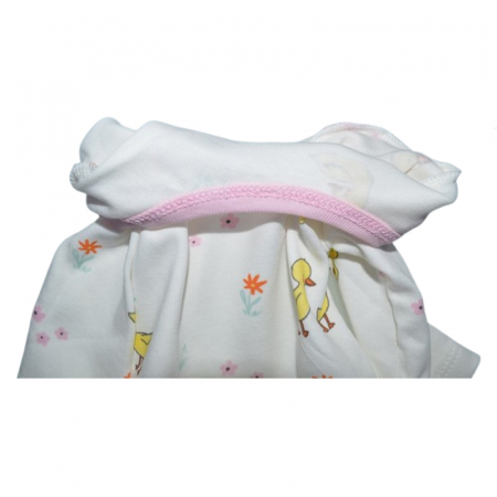 Body cu maneca lunga pentru fete Mini Junior BDY-MJ11, Alb [2]