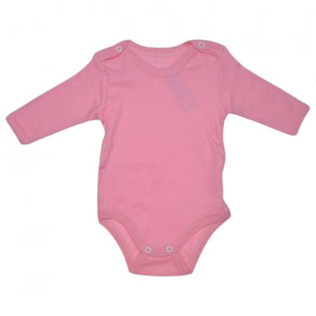 Îmbrăcăminte fete - Body cu maneca lunga pentru fete Mini Junior BDY-MJ21, Roz
