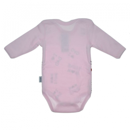 Body cu maneca lunga pentru fete Mini Junior BDY-MJ33, Roz [2]
