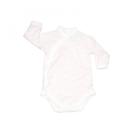 Îmbrăcăminte fete - Body cu maneca lunga pentru fete Mini Junior CA52427-4, Alb