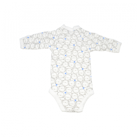 Body cu maneca lunga pentru baieti Mini Junior CA52427-2, Alb [1]