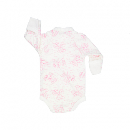 Body cu maneca lunga pentru fete Mini Junior CA52427-6, Alb [1]