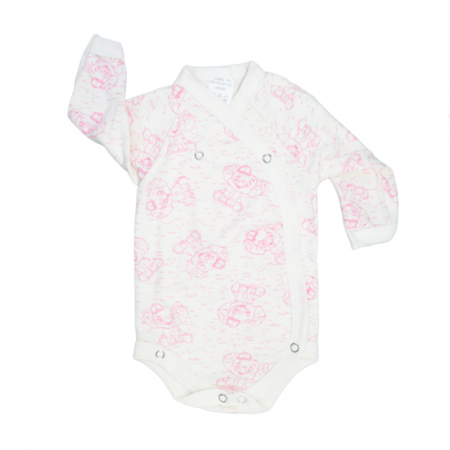 Body-uri fete - Body cu maneca lunga pentru fete Mini Junior CA52427-6, Alb