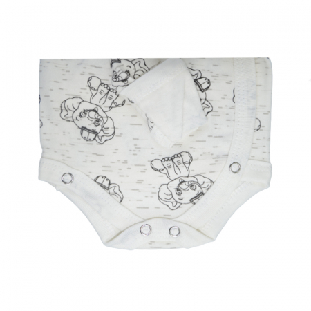 Body cu maneca lunga pentru baieti Mini Junior CA52427-7, Alb [2]