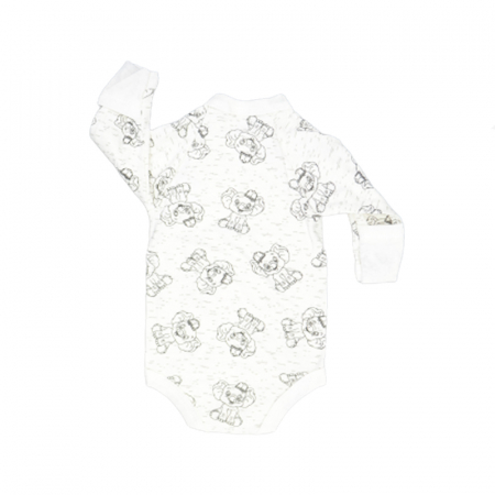 Body cu maneca lunga pentru baieti Mini Junior CA52427-7, Alb [1]