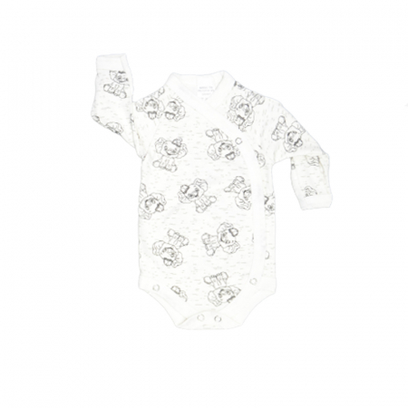 Îmbrăcăminte fete - Body cu maneca lunga pentru baieti Mini Junior CA52427-7, Alb