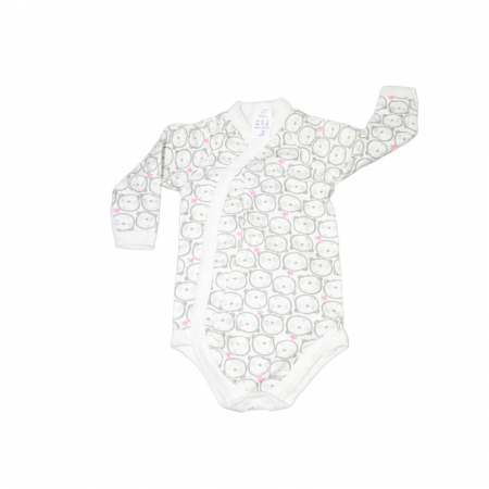 Îmbrăcăminte fete - Body cu maneca lunga pentru fete Mini Junior CA52427-1, Alb