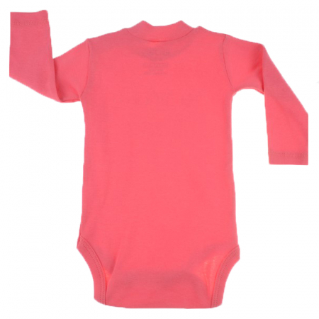 Body cu maneca lunga pentru fete Mini Junior MJ-6RO-80-cm, Coral [2]