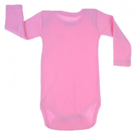 Body cu maneca lunga pentru fete Mini Junior MJ-6RZ1-86-cm, Roz [2]