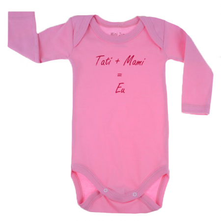 Îmbrăcăminte fete - Body cu maneca lunga pentru fete Mini Junior MJ-6RZ1-86-cm, Roz
