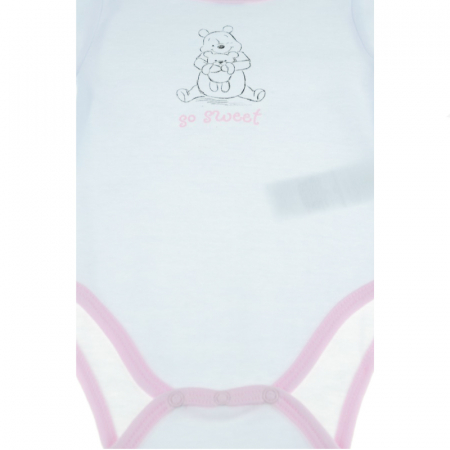 Body cu maneca lunga pentru fete Nickelodeon Winnie the Pooh BN3-68-cm, Alb [1]