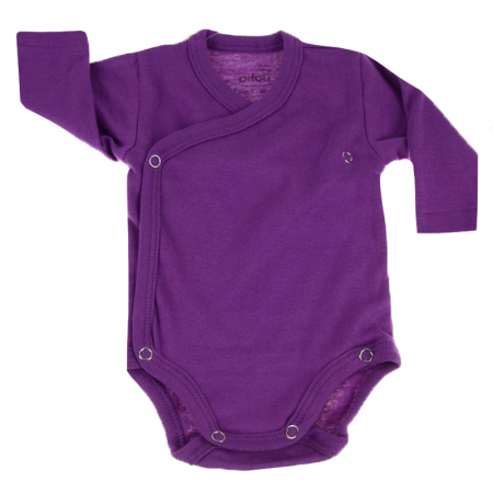 Îmbrăcăminte fete - Body cu maneca lunga pentru fete Pifou Model 10 ML10-M1-50-54-cm, Mov