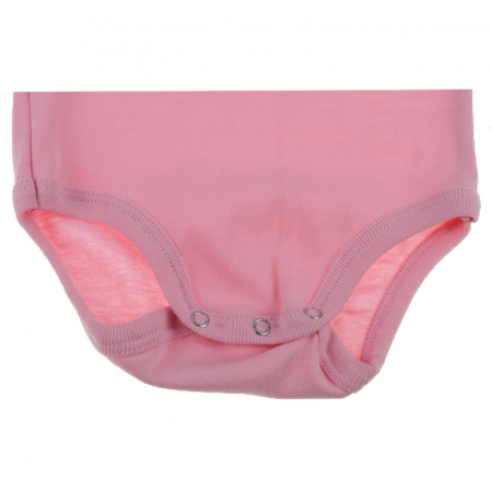 Body cu maneca lunga pentru fete Pifou Model 13 ML13-76-86-cm, Roz [1]