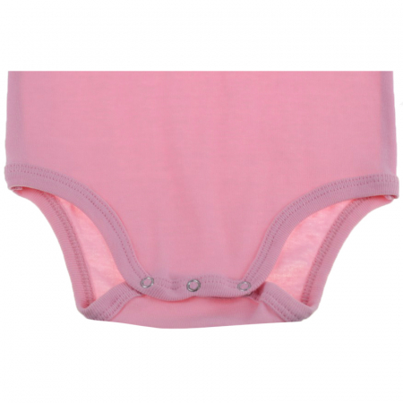 Body cu maneca lunga pentru fete Pifou Model 6 ML6RZ-2-98-cm, Roz [2]