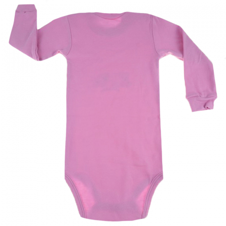 Body cu maneca lunga pentru fete Pifou Model 9 ML9RZ1-88-92-cm, Roz [1]