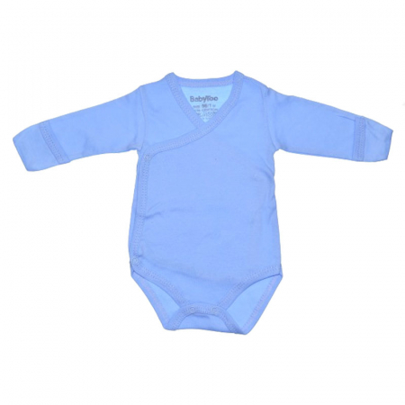 Body-uri baieti - Body cu maneca lunga si manusi pentru baieti BabyToo BDYBT-6, Albastru