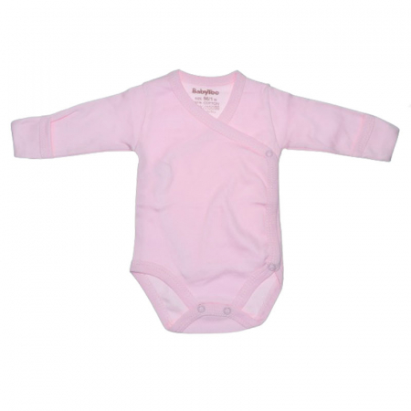 Body-uri fete - Body cu maneca lunga si manusi pentru fete BabyToo BDYBT-5, Roz
