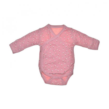 Îmbrăcăminte fete - Body cu maneca lunga si manusi pentru fete Mini Junior, BDY-MJ-1C, Coral