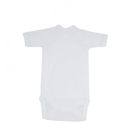 Body cu maneca scurta pentru baieti Mini Bimbi BB10-48, Alb [1]