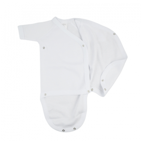 Body cu maneca scurta pentru baieti Mini Bimbi BB11-48, Albb [3]