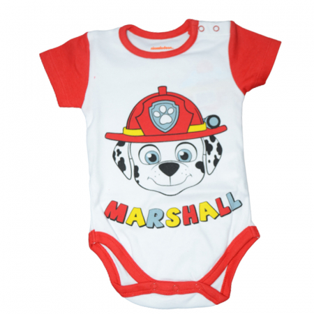 Body-uri baieti - Body cu maneca scurta pentru baieti Mini Junior BDY4366, Rosu