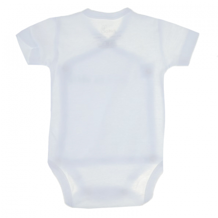 Body cu maneca scurta pentru baieti Pifou Model 10 300, Alb [2]