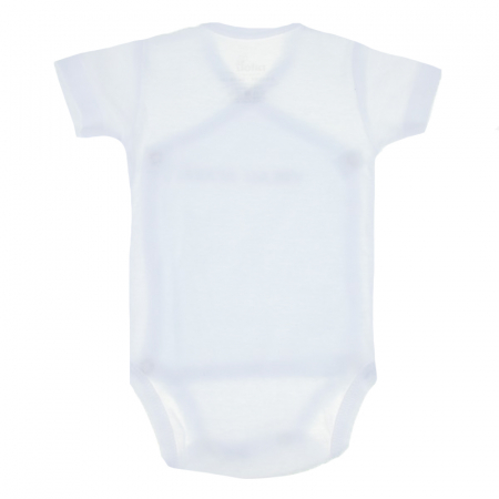 Body cu maneca scurta pentru baieti Pifou Model 10 MS10-A1-54-58-cm, Alb [2]