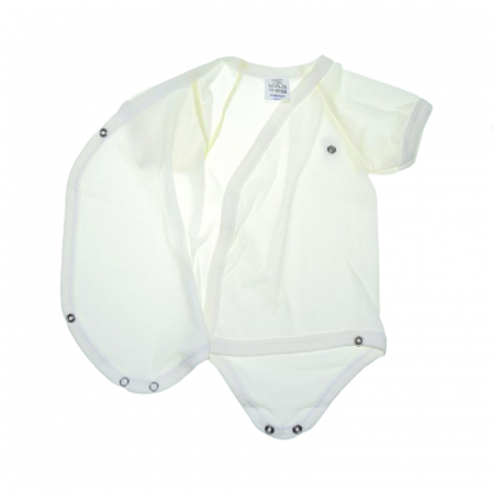 Body cu maneca scurta pentru bebelusi Mini Junior 562058-1, Crem [1]