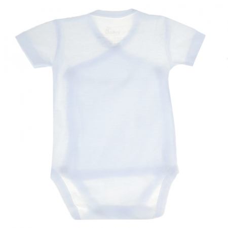 Body cu maneca scurta pentru copii Pifou Model 10 MS10-A5-54-58-cm, Alb [1]