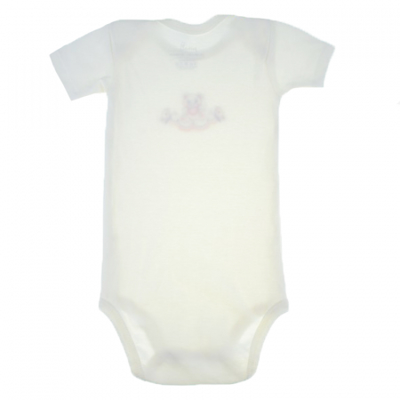 Body cu maneca scurta pentru copii Pifou Model 6 MS6-86-89-cm, Crem [2]