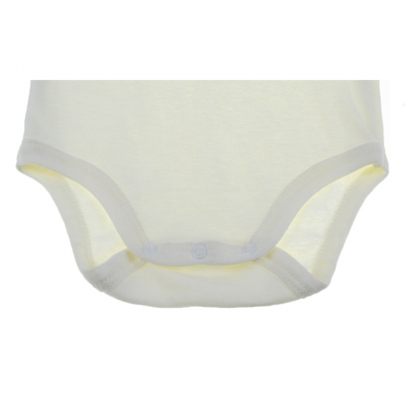 Body cu maneca scurta pentru copii Pifou Model 6 MS6-86-89-cm, Crem [1]