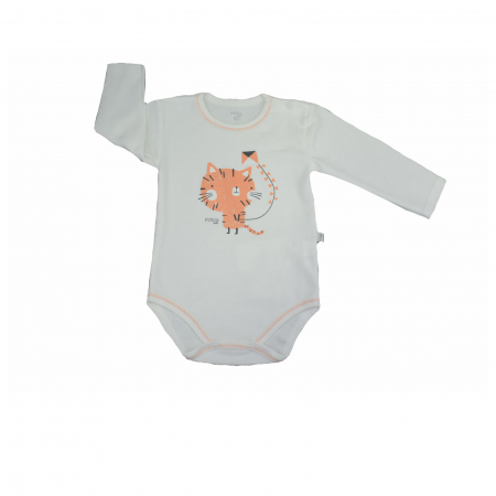 Body-uri baieti - Body cu maneca lunga pentru copii Koala Tasmania 08-632_74 cm, Crem