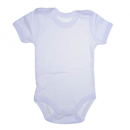 Body-uri baieti - Body cu maneca scurta, pentru copii, Mini Junior 2108A, Alb