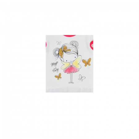 Body cu maneca scurta pentru fete Koala Magiczna Wrozka 06-2861_86 cm, Crem [1]