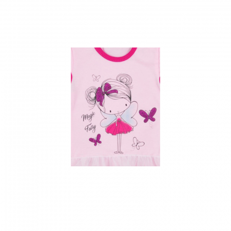 Body cu maneca scurta pentru fete Koala Magiczna Wrozka 06-2862_86 cm, Roz [1]
