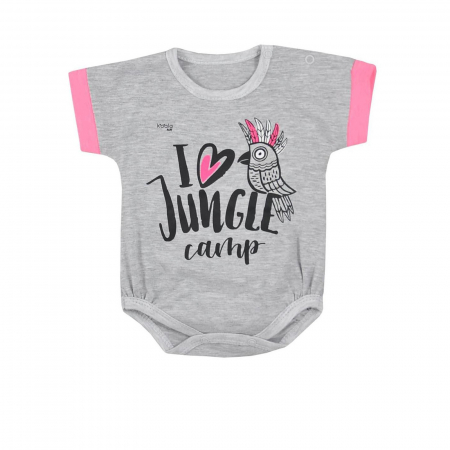 Îmbrăcăminte fete - Body cu maneca scurta pentru fete Koala Ara 07-811_62 cm, Gri