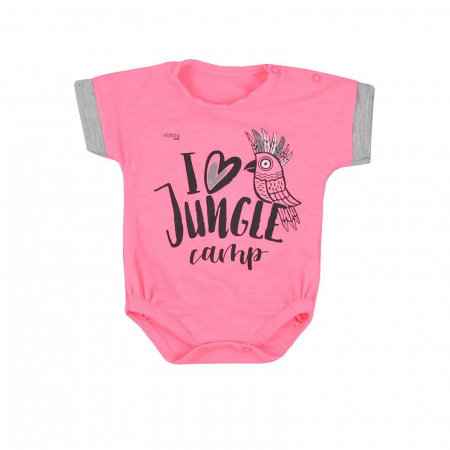 Îmbrăcăminte fete - Body cu maneca scurta pentru fete Koala Ara 07-811R_62 cm, Roz