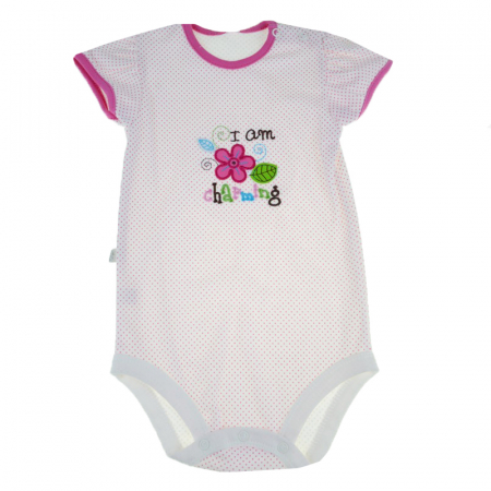 Îmbrăcăminte fete - Body cu maneca scurta pentru fete Koala Lala 02-718A-92-cm, Alb