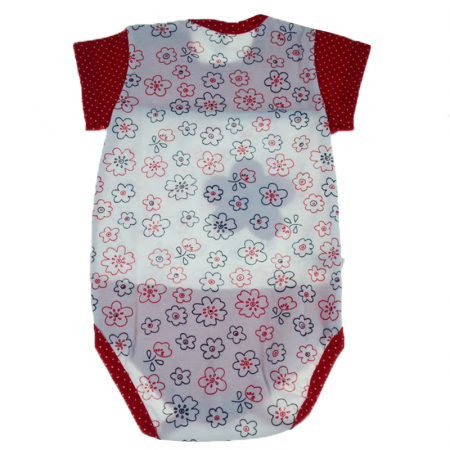 Body cu maneca scurta pentru fete Koala Olunia 03-585-74-cm, Rosu [1]