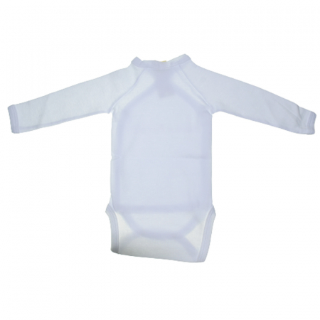 Body cu maneca lunga pentru fete Mini Bimbi BE0206, Alb [1]