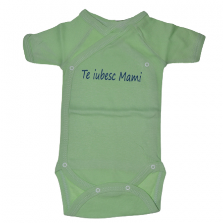 Body-uri baieti - Body cu maneca scurta pentru baieti Mini Bimbi BE0213, Verde